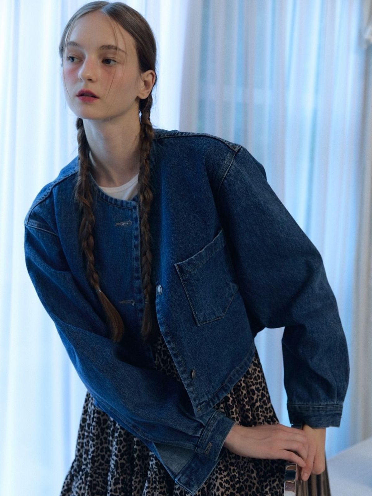 패브릭서울(FABRICSEOUL) denim round jacket