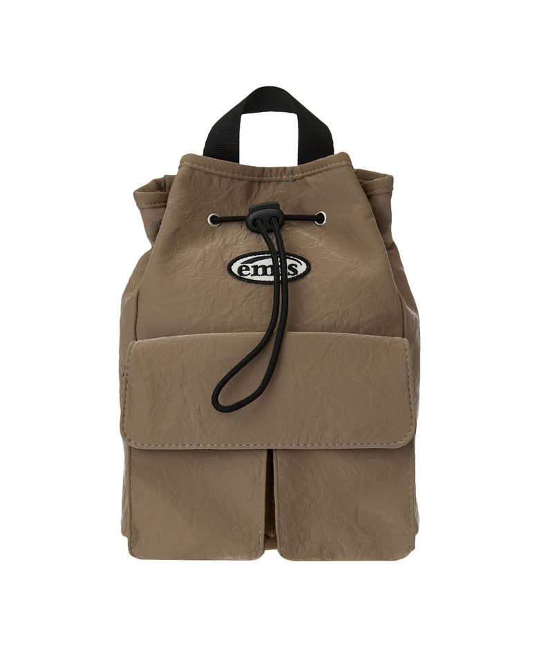 MINI WAPPEN POCKET BACKPACK (RENEWAL)-BEIGE