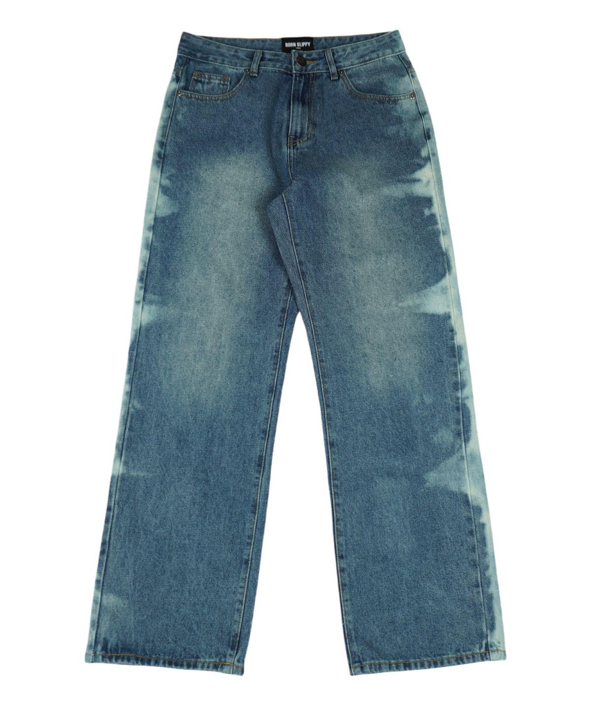 본슬리피(BORN SLIPPY) Addicted Side Line Denim Pants (Blue)
