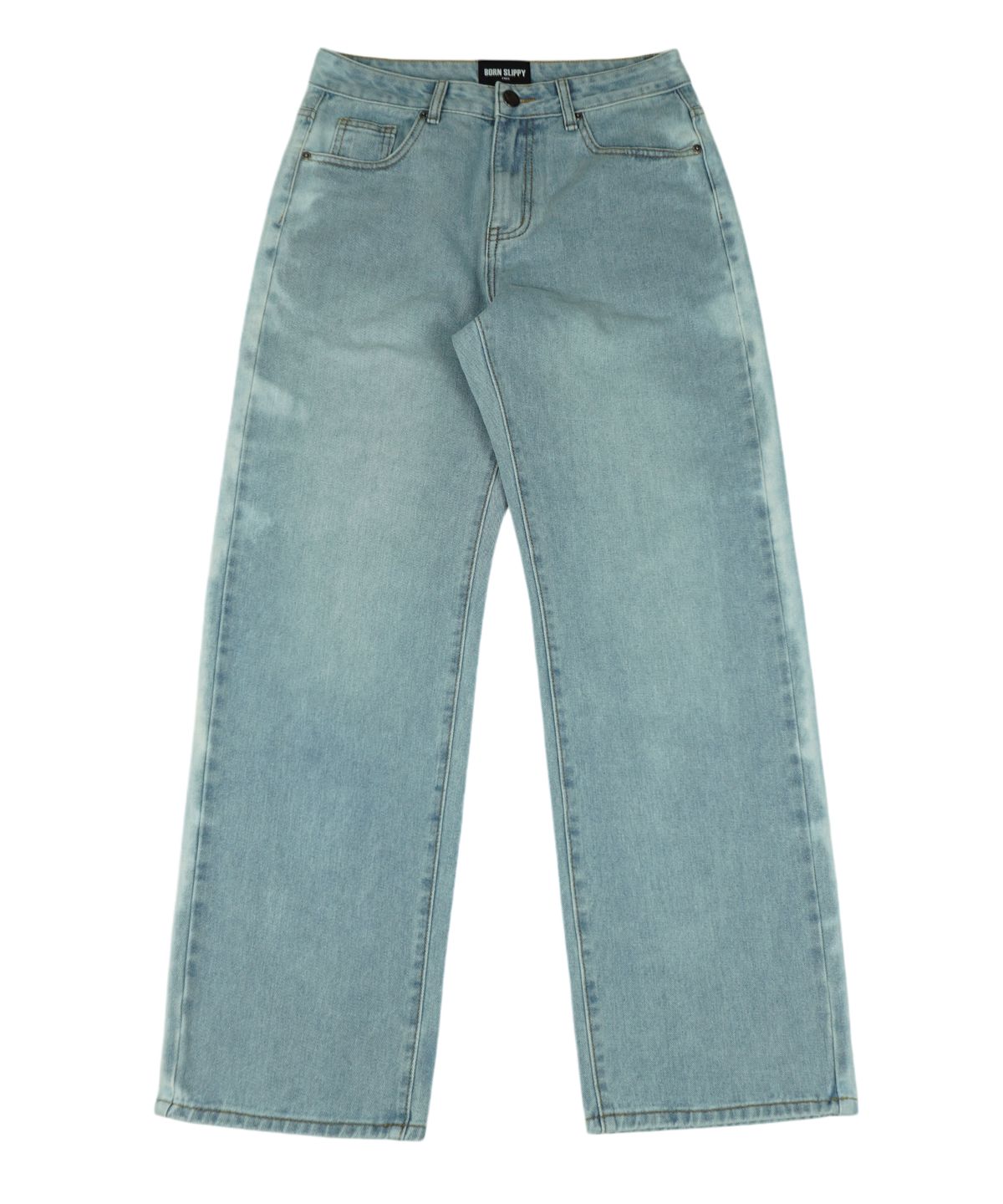 본슬리피(BORN SLIPPY) Addicted Side Line Denim Pants (Ice Blue)