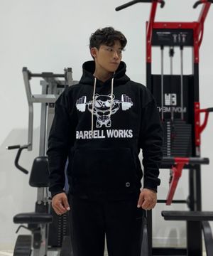 베어 기모 후드티