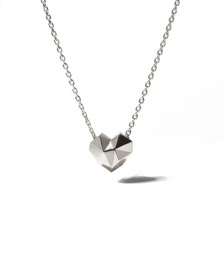 각하트 목걸이 925 Silver