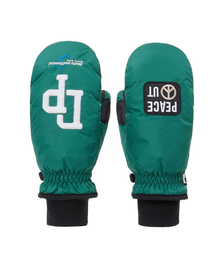 PEACE DP MITTEN GREEN