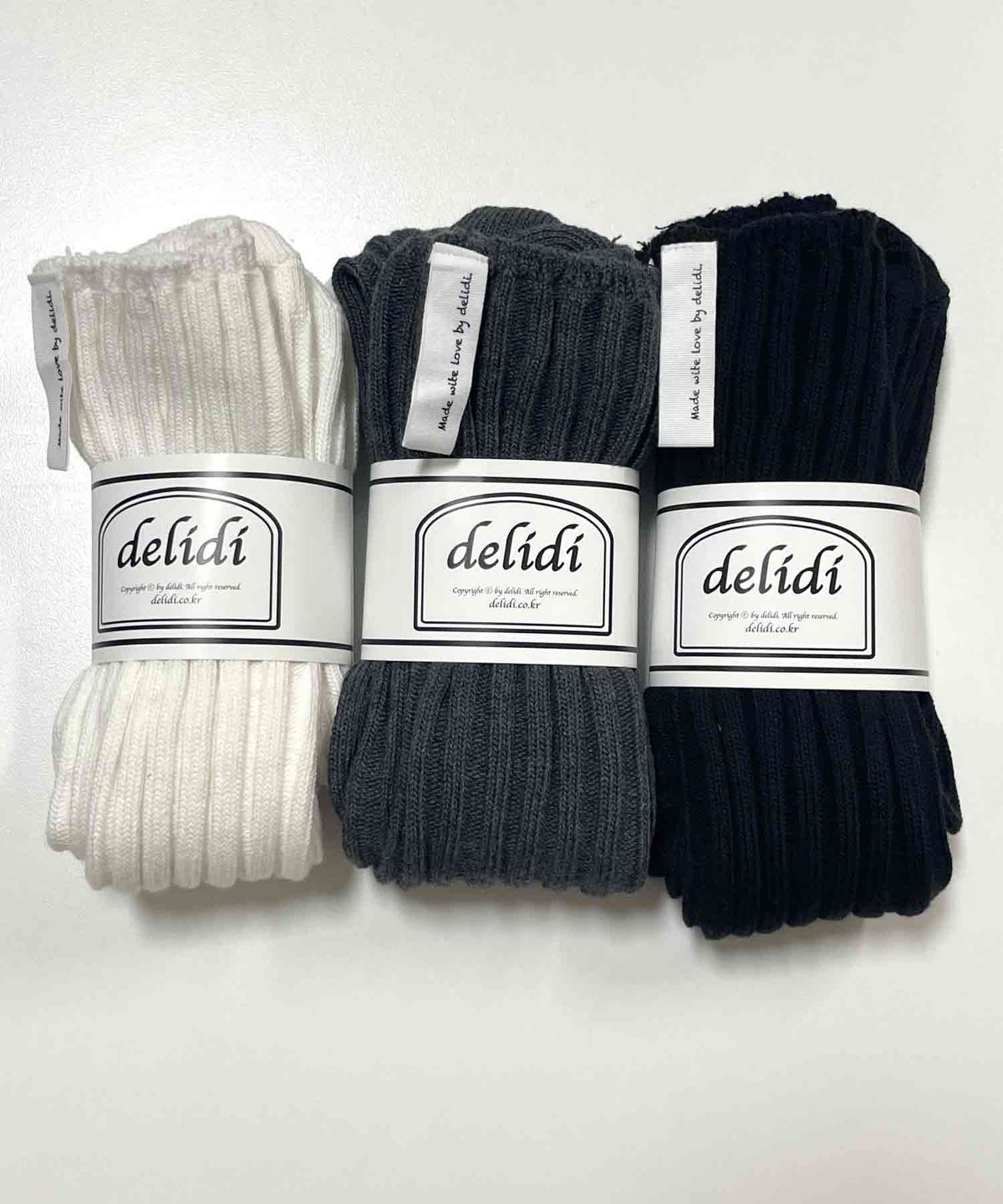 딜라이디(DELIDI) Aube knee socks (3color)