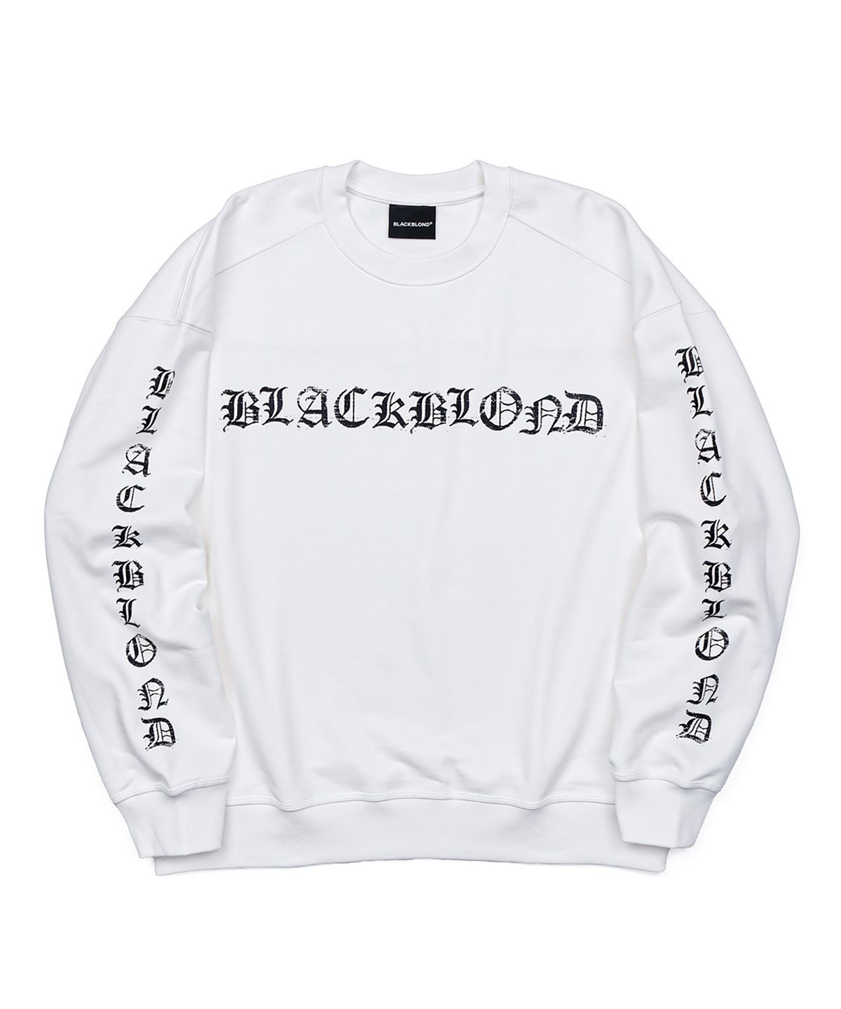 블랙블론드(BLACKBLOND) 비비디 크러쉬드 페이쓰 스웨트셔츠 (화이트)