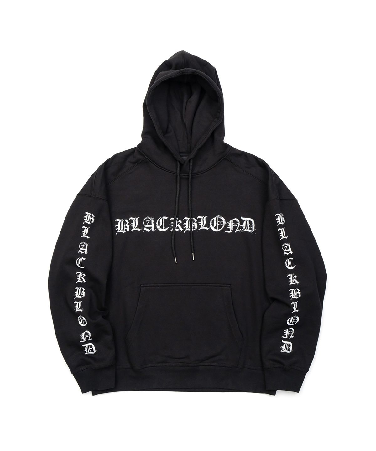 블랙블론드(BLACKBLOND) 비비디 크러쉬드 페이쓰 후디 (블랙)
