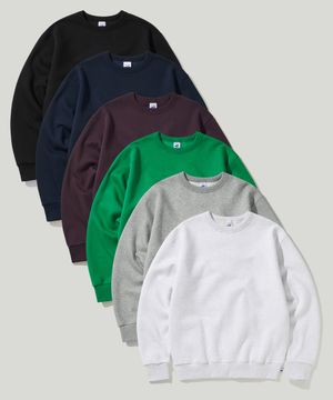 [2-PACK] 더블 코튼 플리스 스웨트셔츠