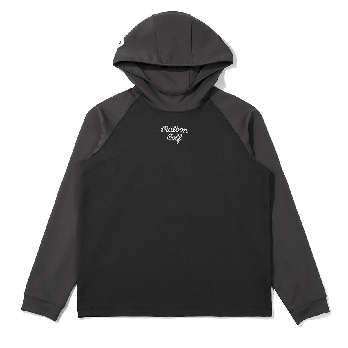 말본 골프(MALBON GOLF) 말본 컬러블럭 미드레이어 후드 BLACK (MAN)