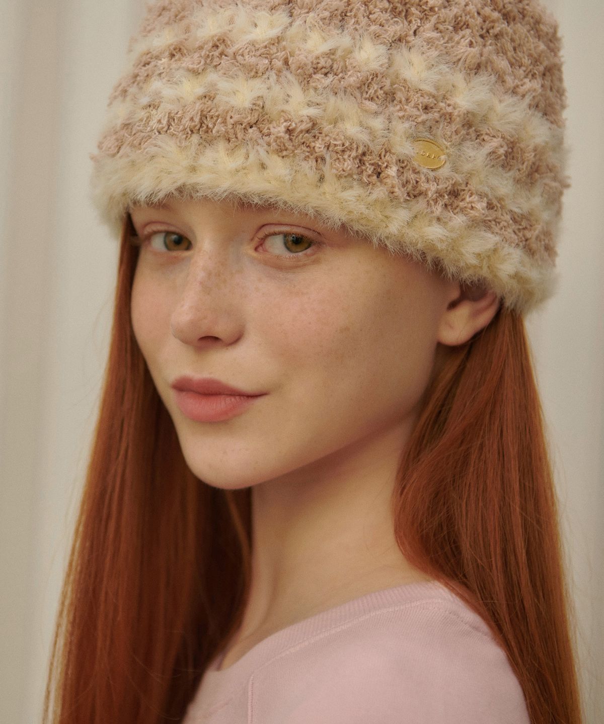 판도라핏(PANDORAFIT) Triple Line Fur Beanie