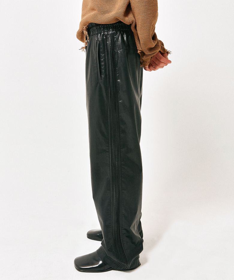 Viper faux leather easy pants black