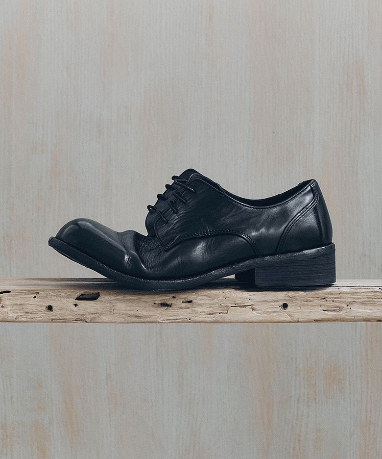 [오정규 X 식스핏] [천연 빈티지 소가죽 +4.5cm] VW(Vintage Wrinkled) DERBY