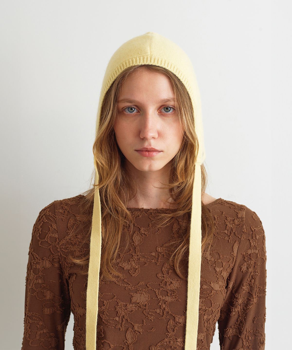 아옵트(AOPT) KNIT BONNET - BUTTER