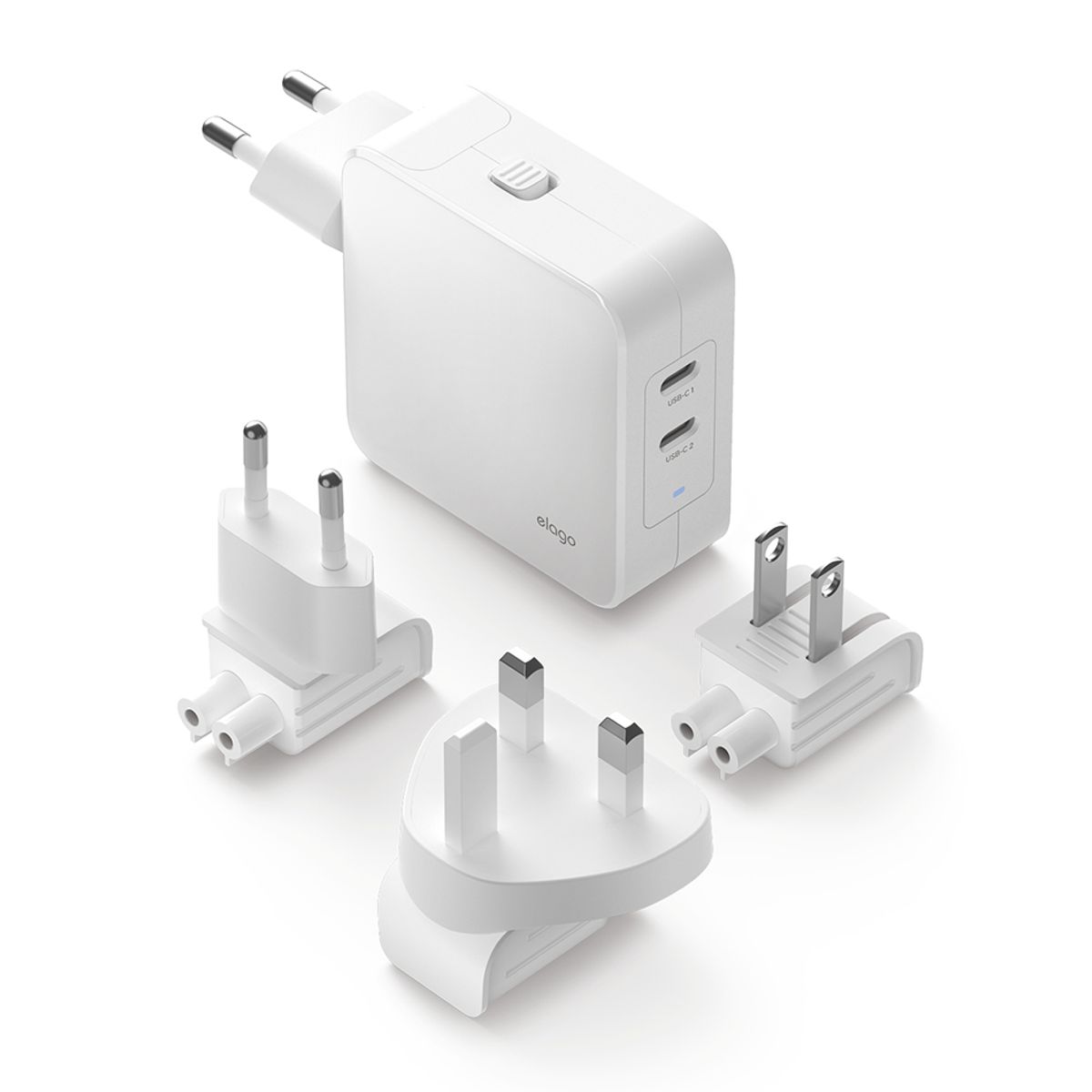 엘라고(ELAGO) 65W PD PPS USB-C타입 유니버셜 고속 충전 듀얼 어댑터