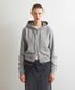RAW CUT HOODIE ZIP-UP - GRAY