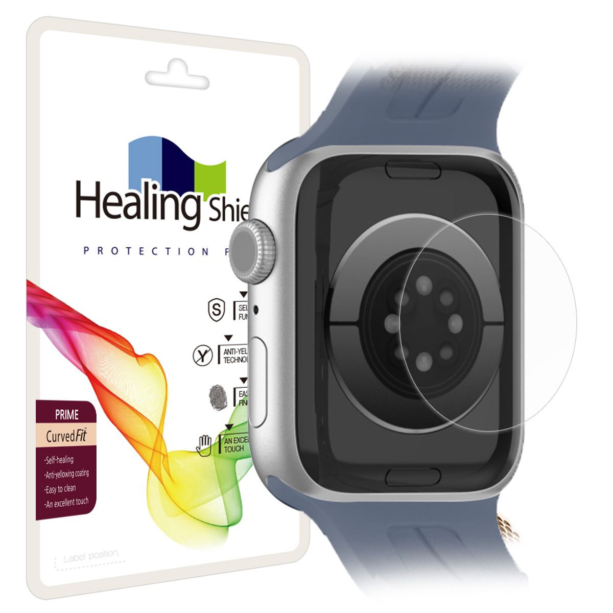 힐링쉴드(HEALINGSHIELD) 애플워치11/10 46mm 프라임 고광택 심박센서필름 2매