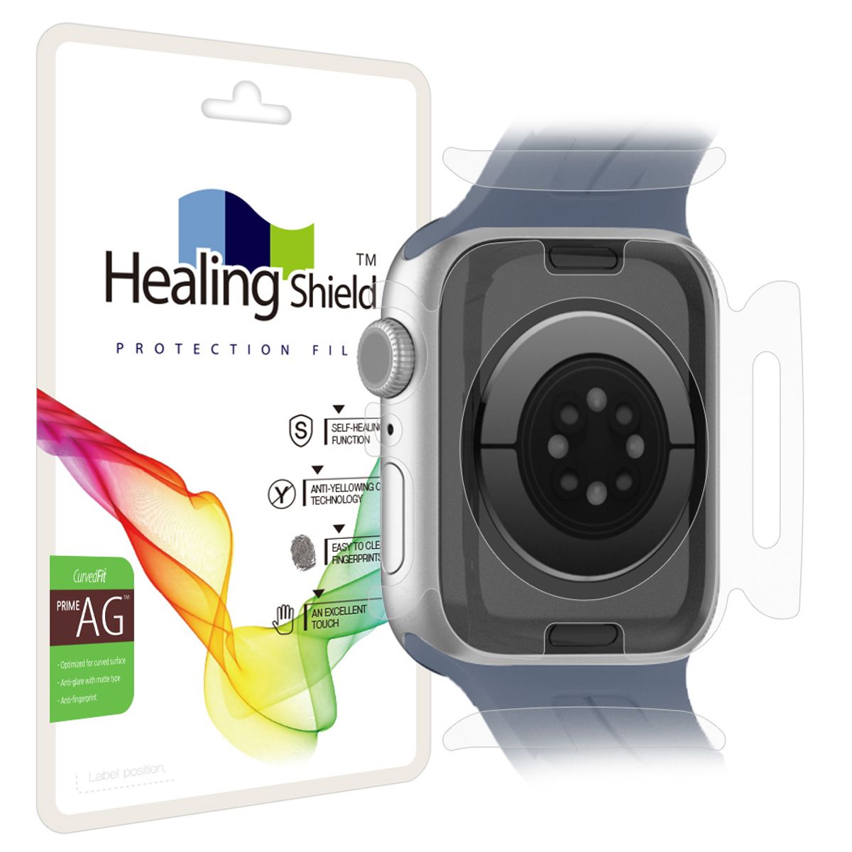 힐링쉴드(HEALINGSHIELD) 애플워치11/10 46mm 프라임 저반사 측후면필름 2매