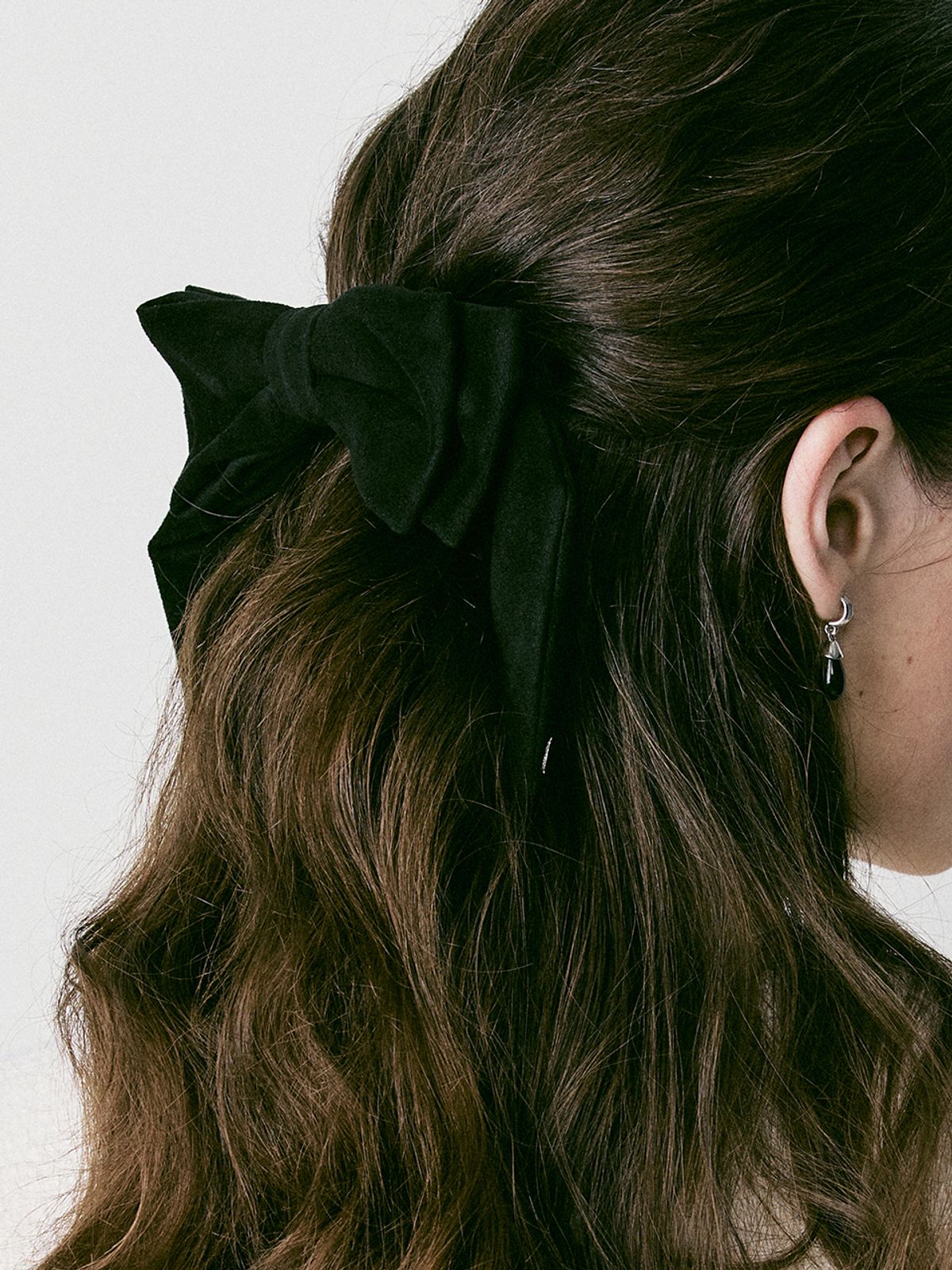 빈티지헐리우드(VINTAGE HOLLYWOOD) Suede Double Ribbon Hairpin_VH249OHB008M