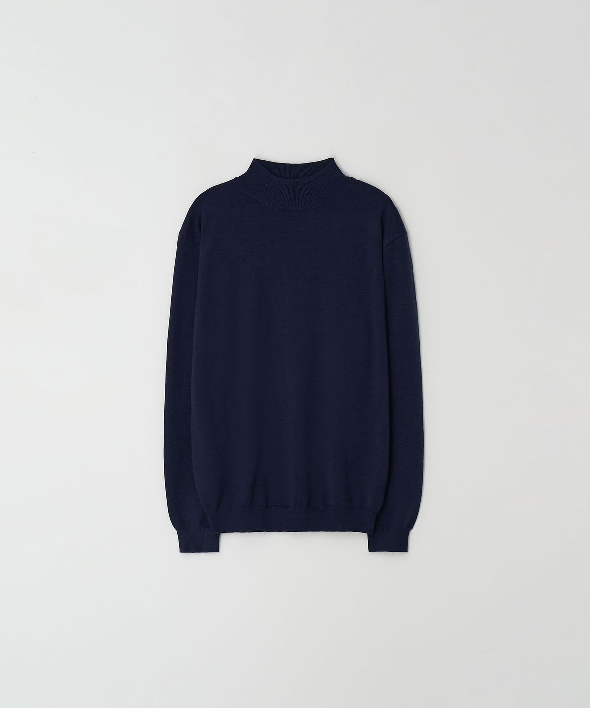 이지오(EZIO) Standard Fit Basic Half-Turtleneck_Navy