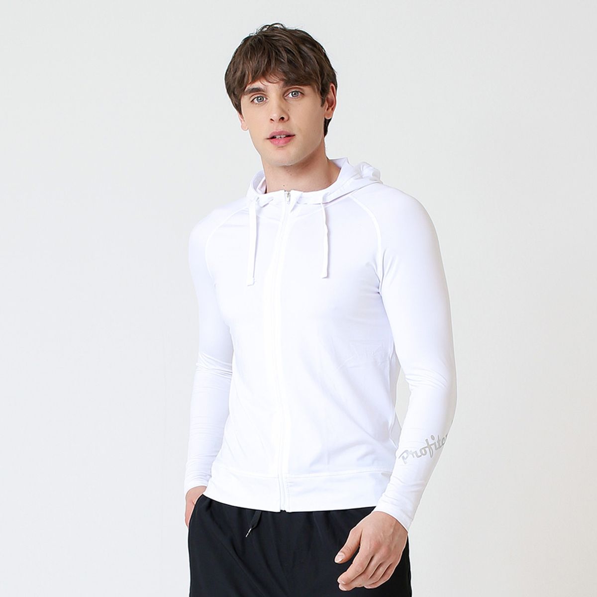 베이직엘르(BASIC ELLE) 남성인 후드 집업 래쉬가드 상의 BEM-S925H