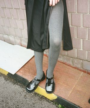 RIBBED STOCKINGS / 2 COLORS