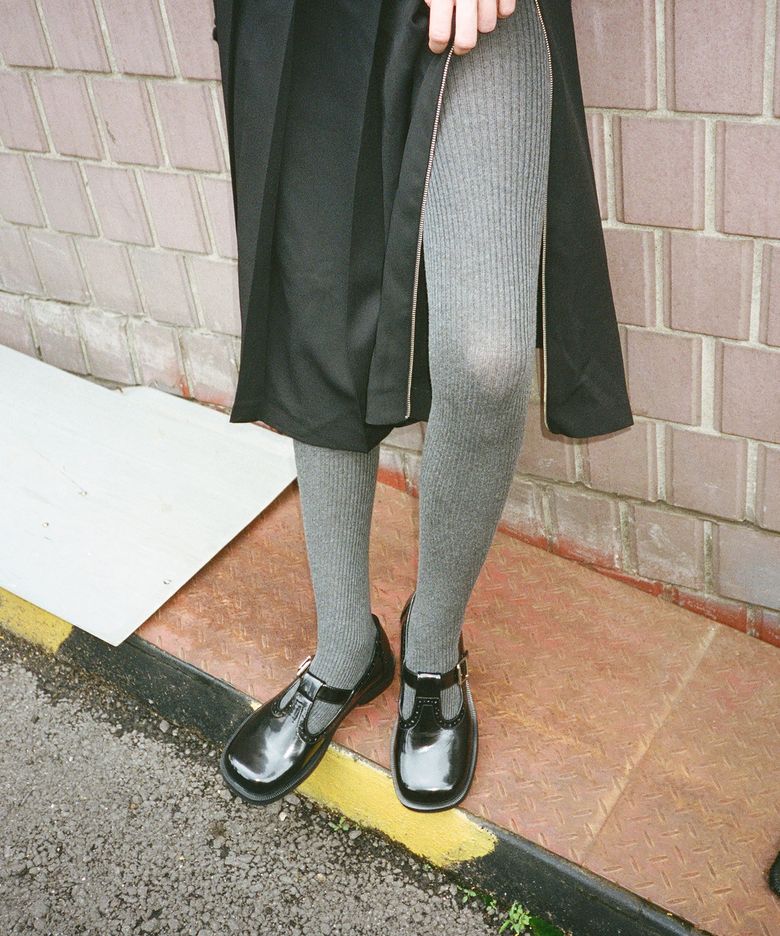 RIBBED STOCKINGS / 2 COLORS