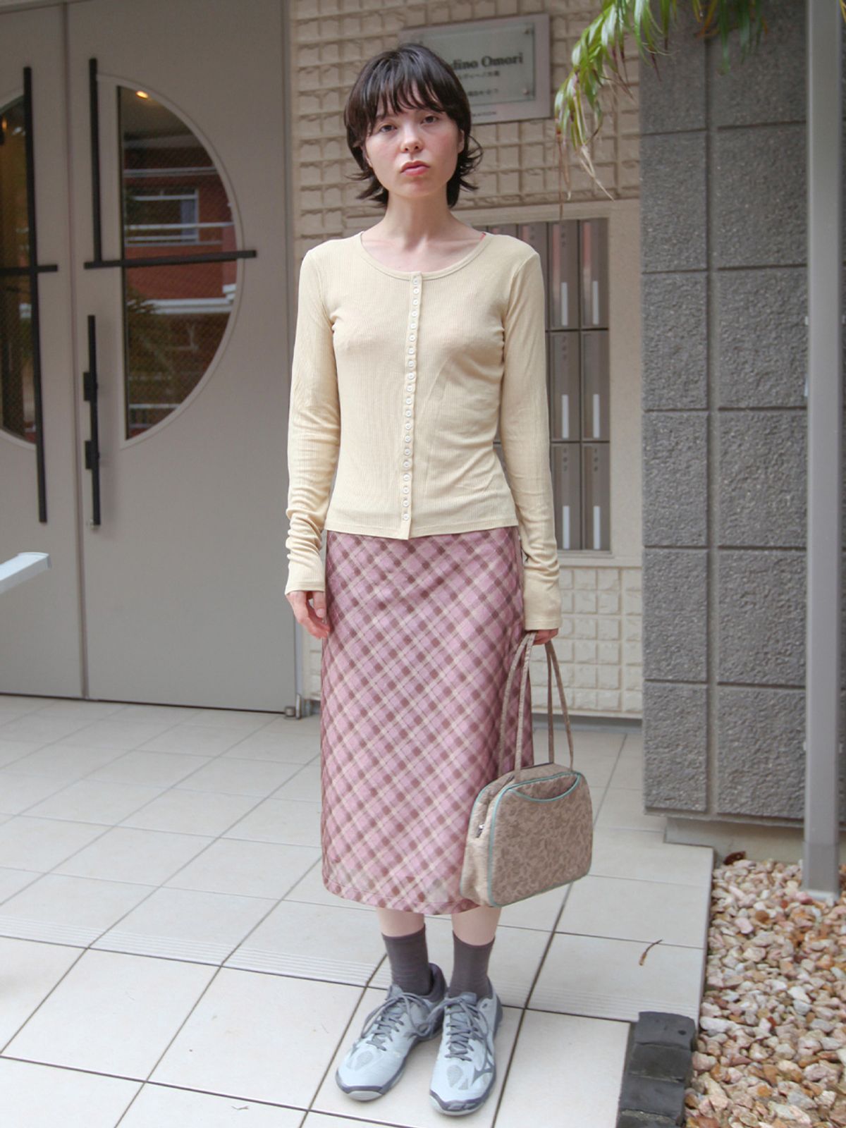 누아누(NUUANU) Maca Skirt_Dry Rose