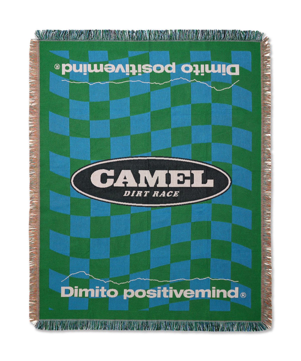 디미토(DIMITO) CAMEL RACE BLANKET CHECKER BLUE