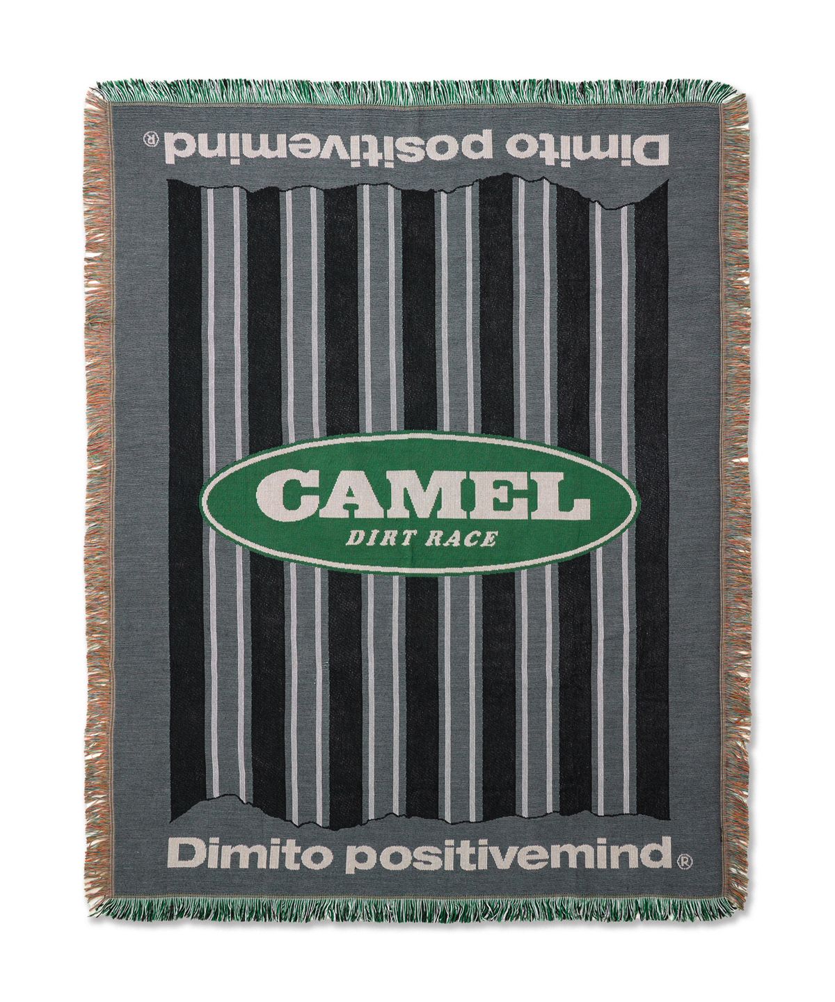 디미토(DIMITO) CAMEL RACE BLANKET STRIPE GREY
