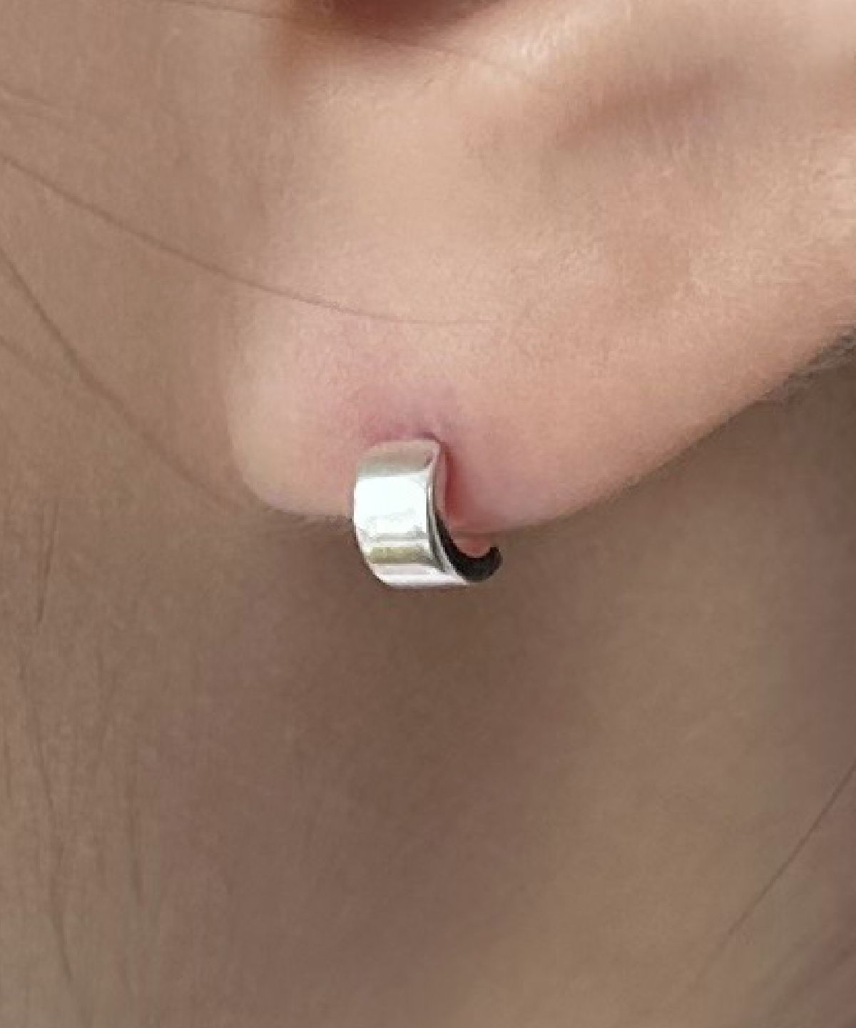 바라두(BARADU) [BARADU 925] Plain half circle piercing (single)