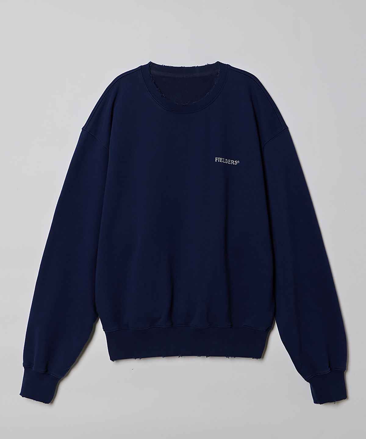필더스(FIELDERS) LOGO DAMAGED SWEAT SHIRTS NAVY