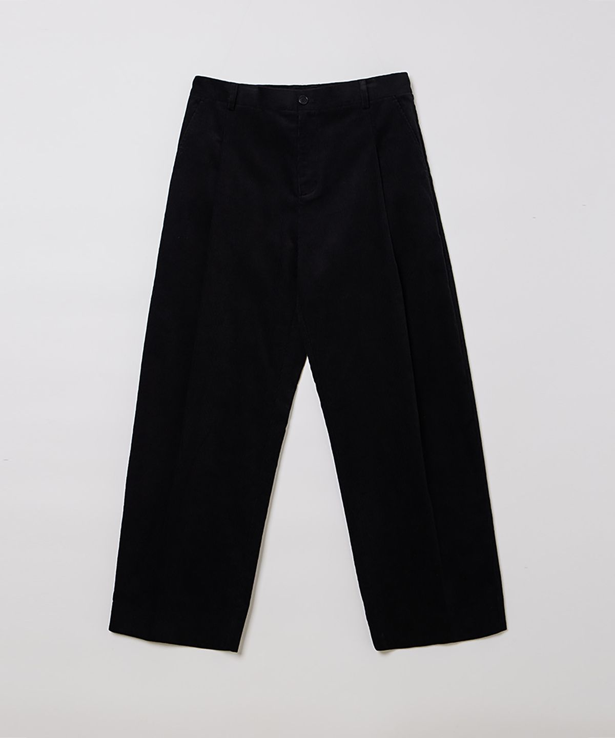필더스(FIELDERS) MAN ONE TUCK CORDUROY PANTS BLACK