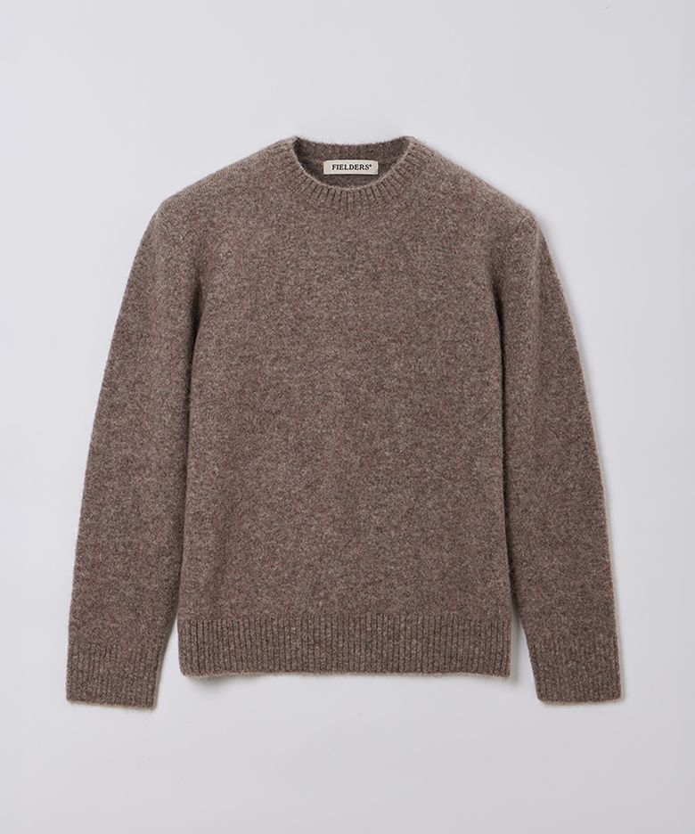 ALPACA SHAGGY KNIT MOCHA