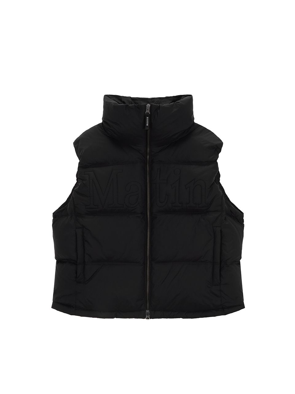 Matin Kim ブラック ダウンベスト Matin Kim(マーティンキム) ダウンベスト ブラック サイズ Free
