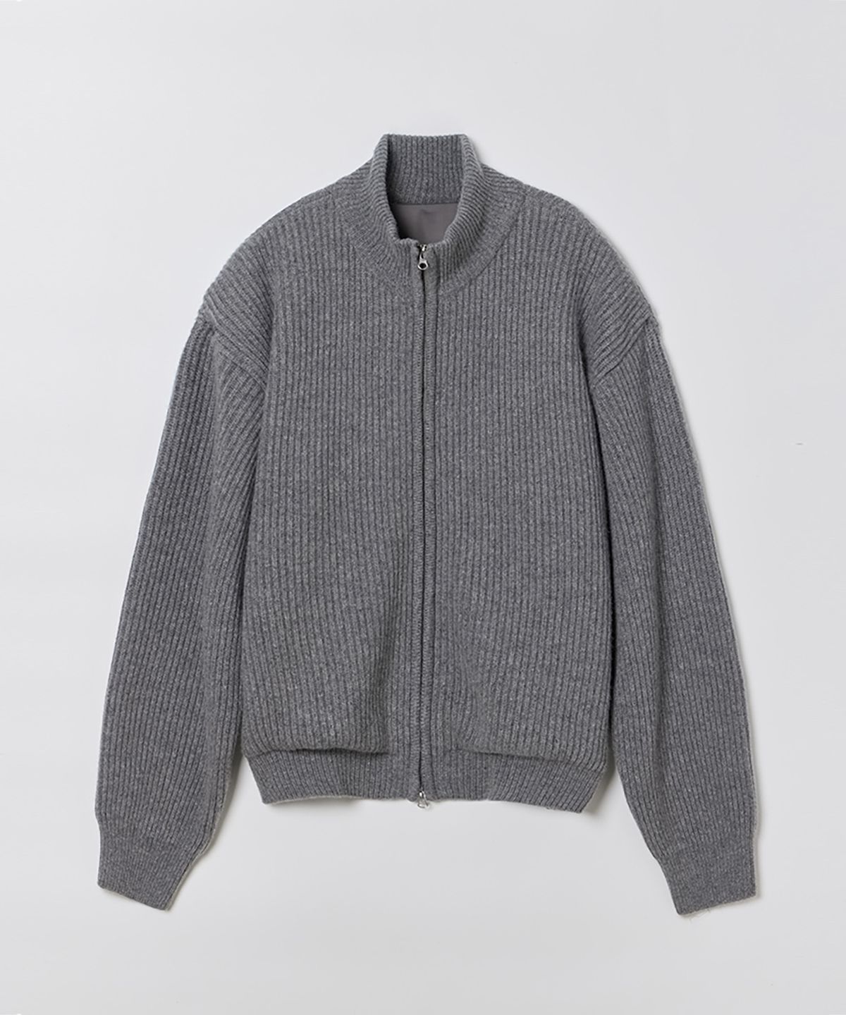 필더스(FIELDERS) FULL KNIT ZIP UP GRAY