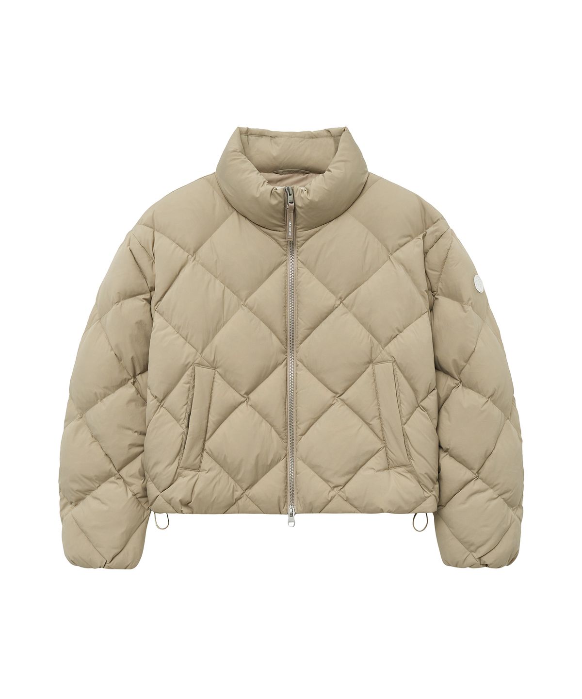 마리떼 프랑소와 저버(MARITHÉ + FRANҪOIS GIRBAUD) W CROP GOOSE DOWN QUILTING PUFFER beige