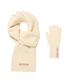 KNIT GLOVES & MUFFLER SET IVORY