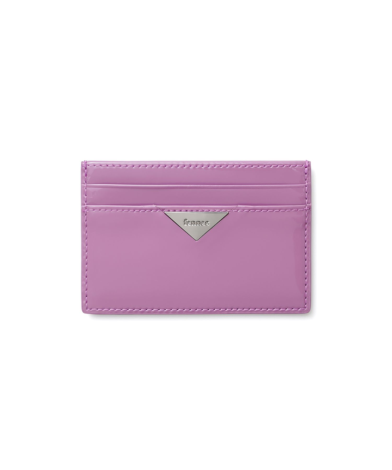 ★Fennec★ [20% coupon]TRIANGLE SLIT CARD HOLDER MAUVE CRINKLE TRIANGLE ACCORDION POCKET - MAUVE - Fennec