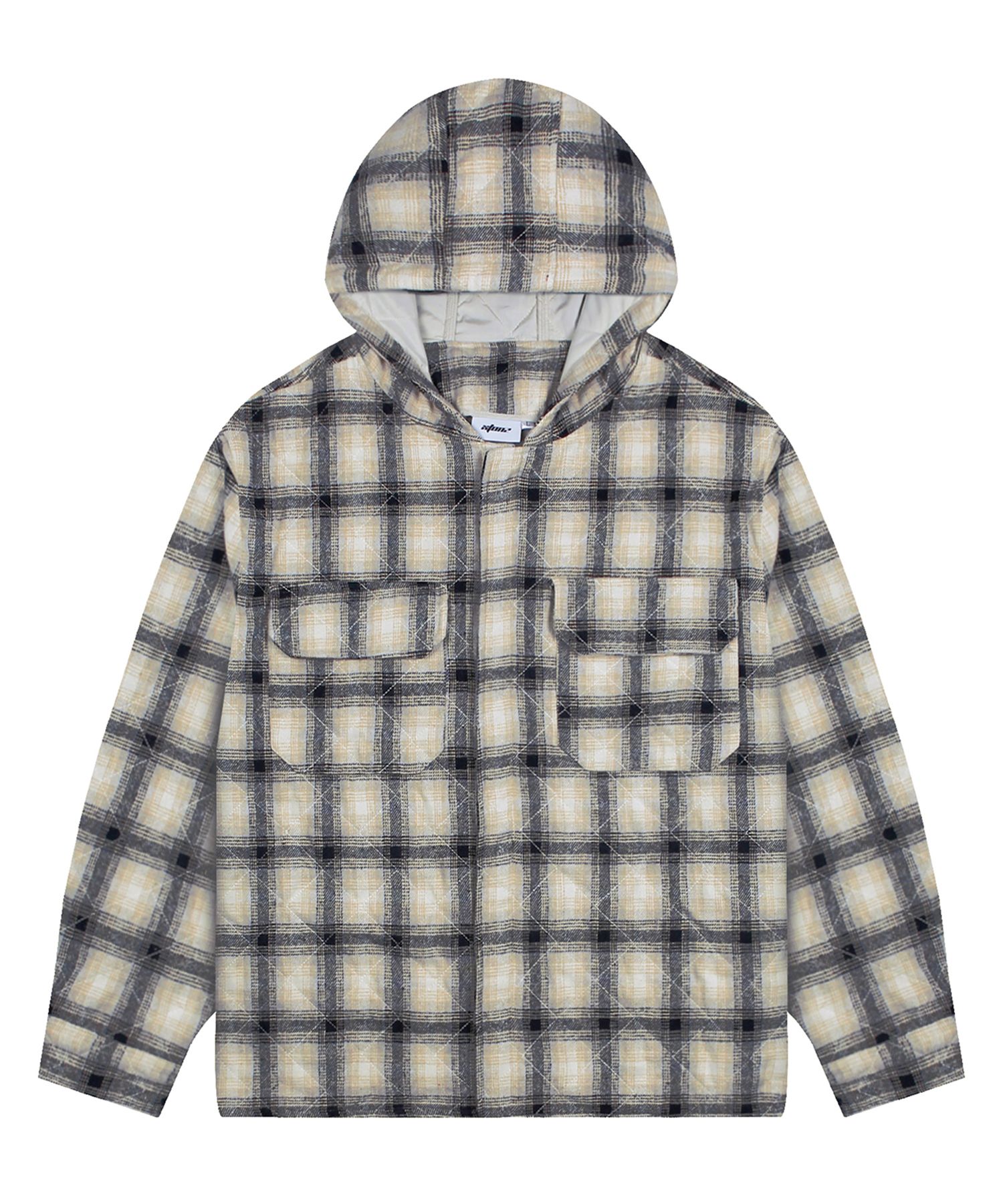 アウターその他 XTONZ XTS035 Padded Check Hooded Shirt Jacket BLACK XTS035BK MUSINSA | XTONZ XTS035 Padded Check Hooded Shirt Jacket (BLACK)