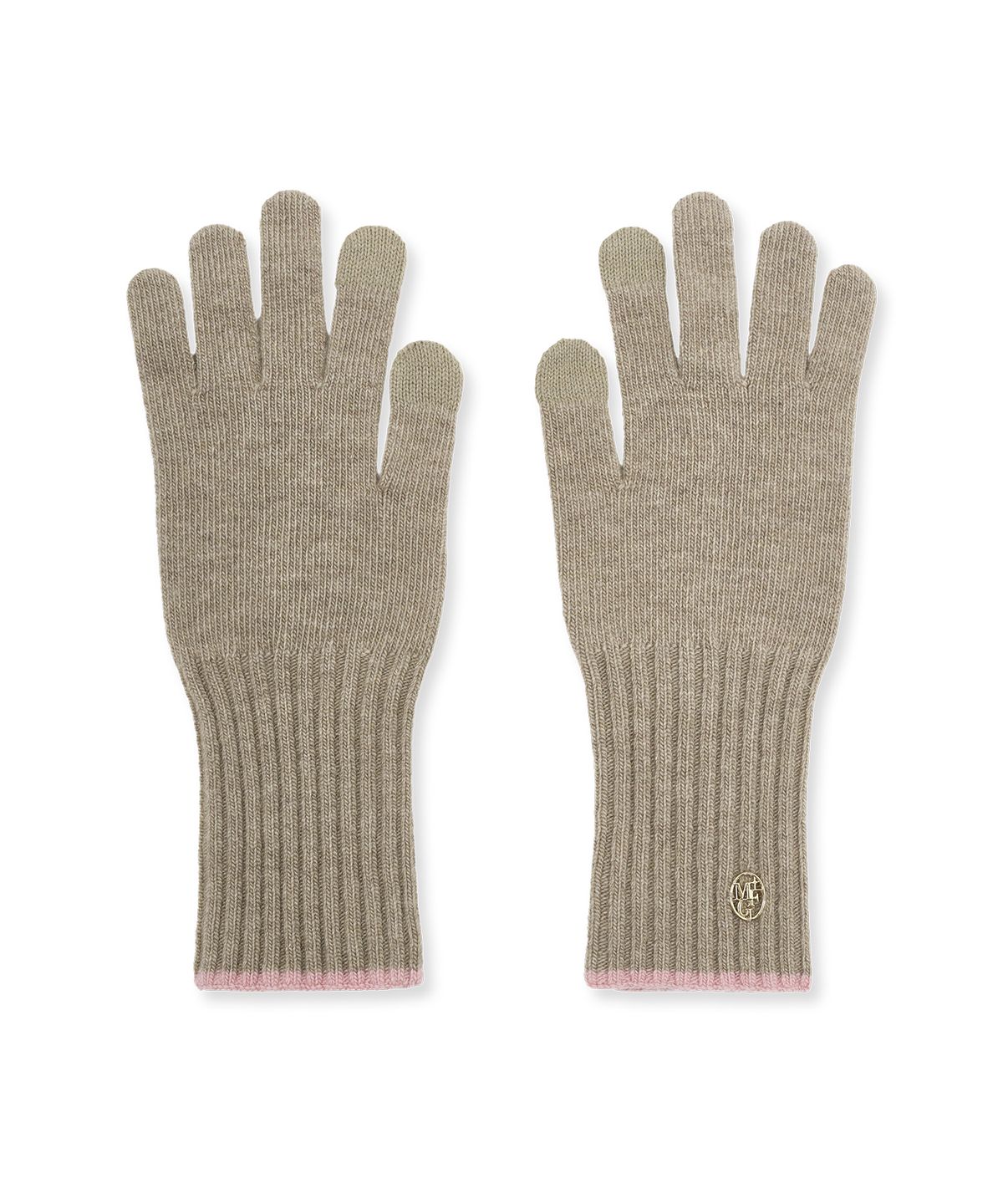 마리떼 프랑소와 저버(MARITHÉ + FRANҪOIS GIRBAUD) CIRCLE LOGO LONG GLOVE oatmeal