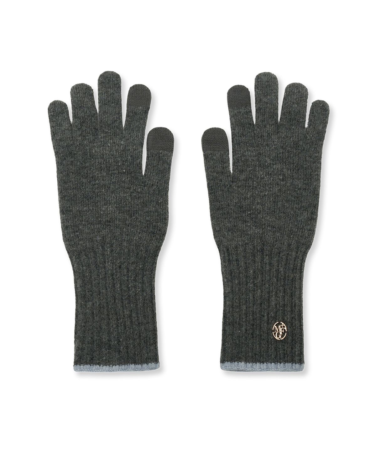 마리떼 프랑소와 저버(MARITHÉ + FRANҪOIS GIRBAUD) CIRCLE LOGO LONG GLOVE charcoal