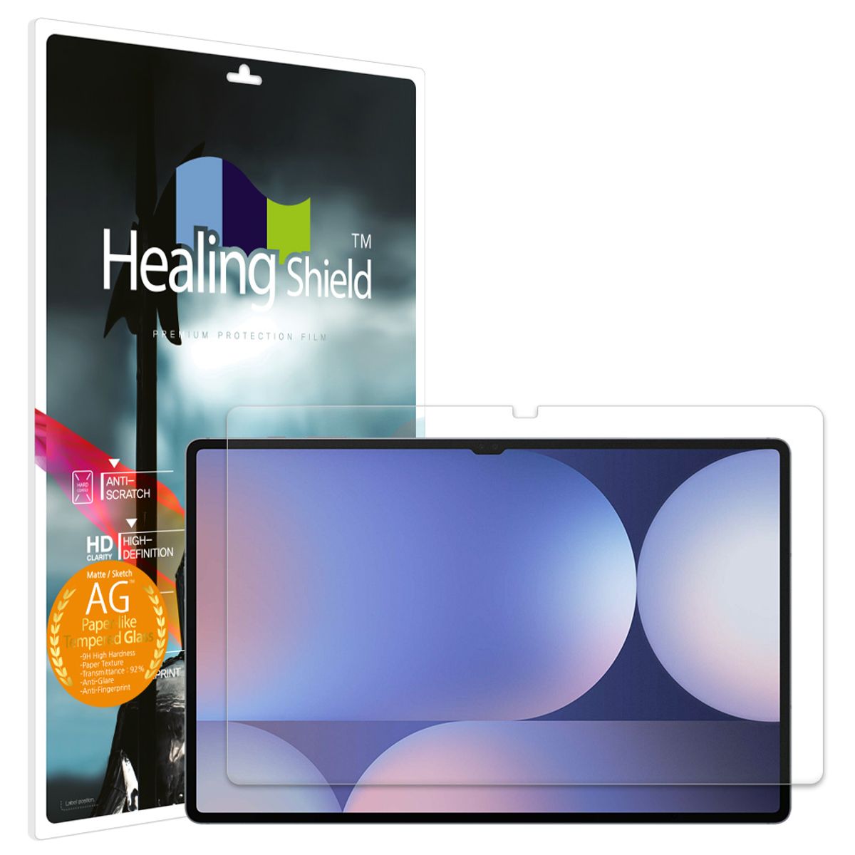 힐링쉴드(HEALINGSHIELD) 갤럭시탭S10 울트라 하이엔드 종이질감 강화유리필름