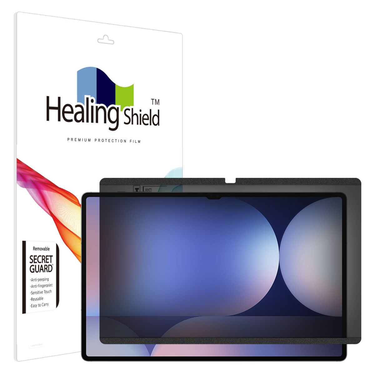 힐링쉴드(HEALINGSHIELD) 갤럭시탭S10 울트라 탈부착 사생활보호 정보보안필름