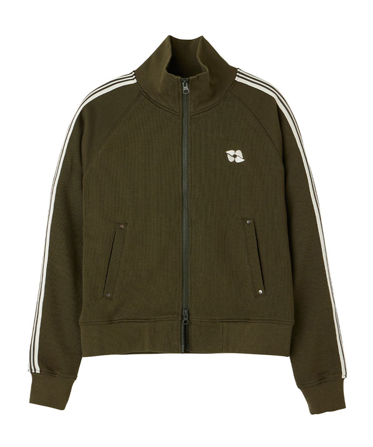 어반에이지(URBANAGE) [UNISEX]어센틱 라인 2WAY 트랙 집업 자켓_카키