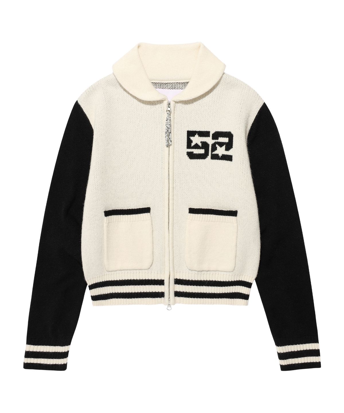 아메스 월드와이드(AMES-WORLDWIDE) CROP COWICHAN CARDIGAN IVORY