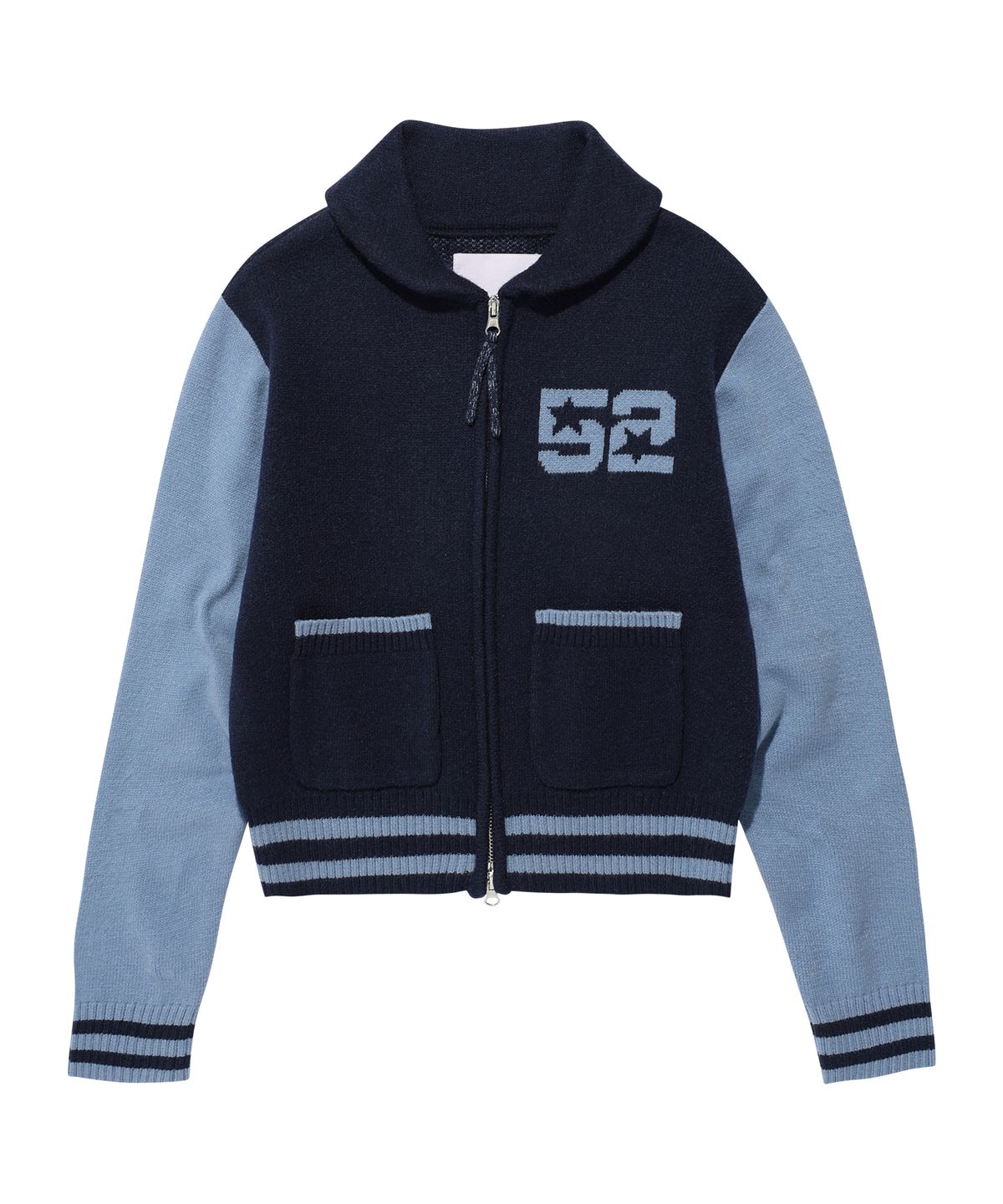 아메스 월드와이드(AMES-WORLDWIDE) CROP COWICHAN CARDIGAN NAVY
