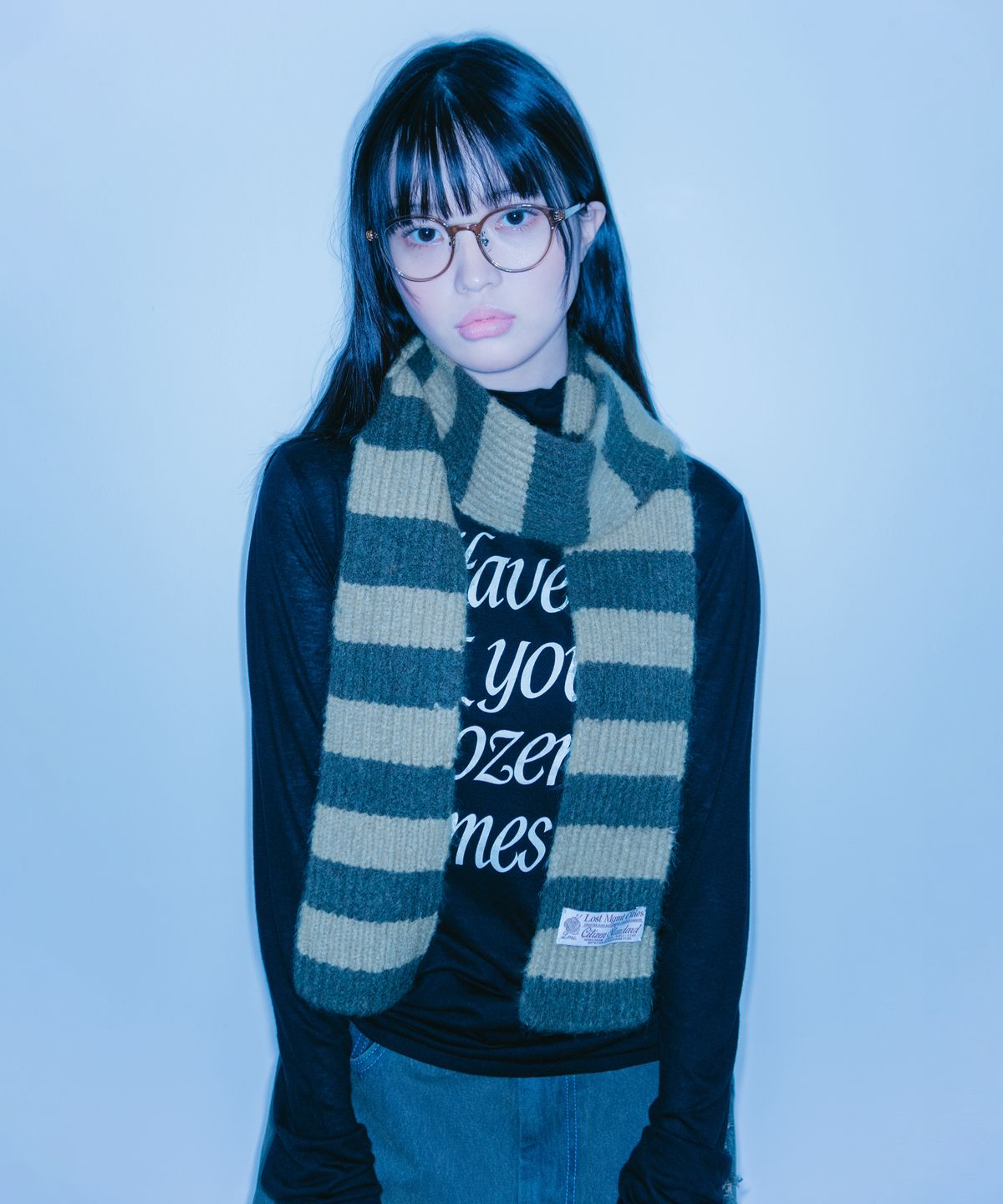 엘엠씨(LMC) STRIPE MUFFLER olive