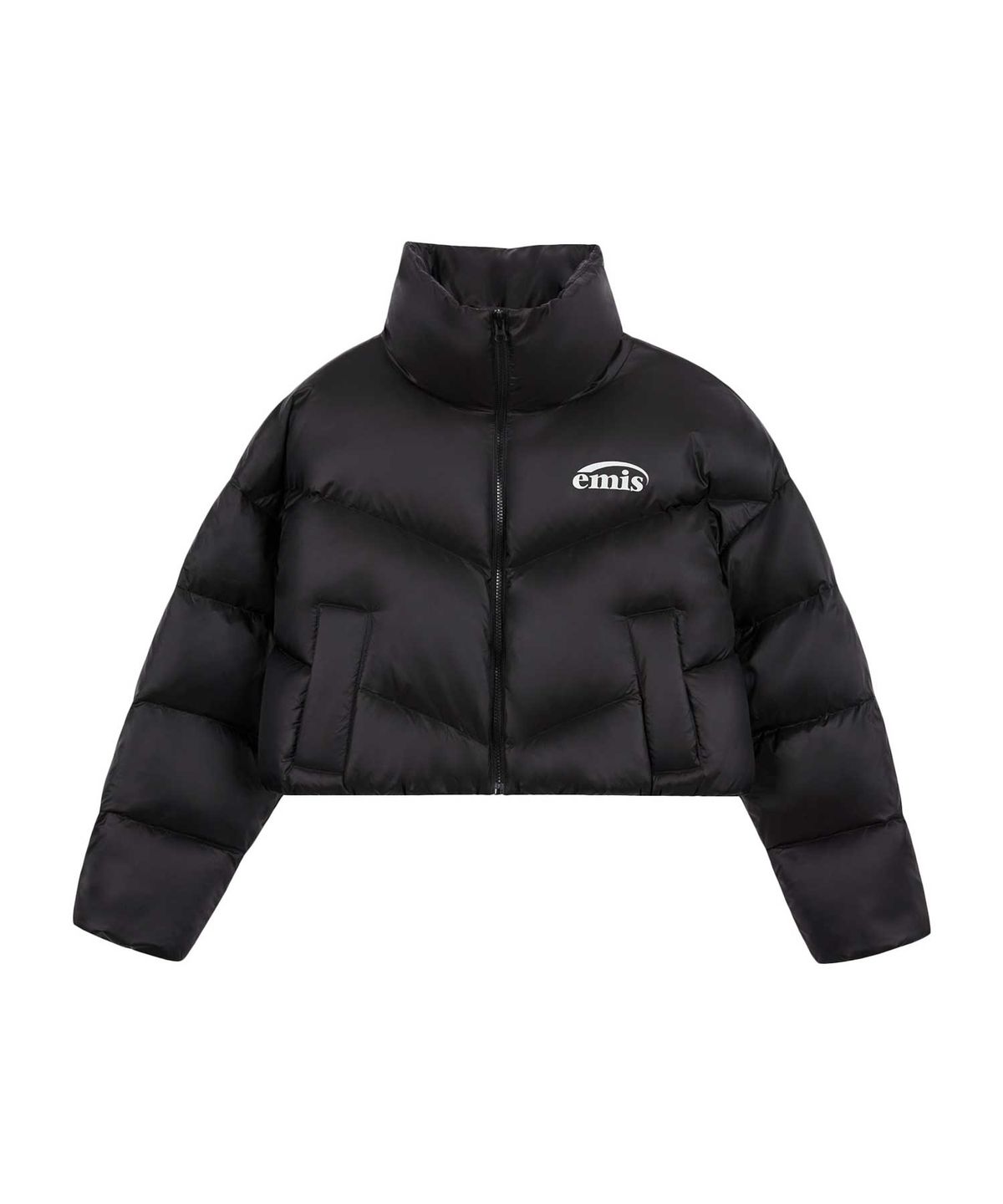 이미스(EMIS) DUCK DOWN CROPPED PADDING-BLACK