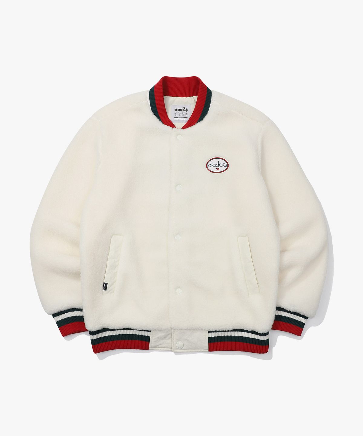 디아도라(diadora) 아틀레티카 플리스 자켓 IVORY