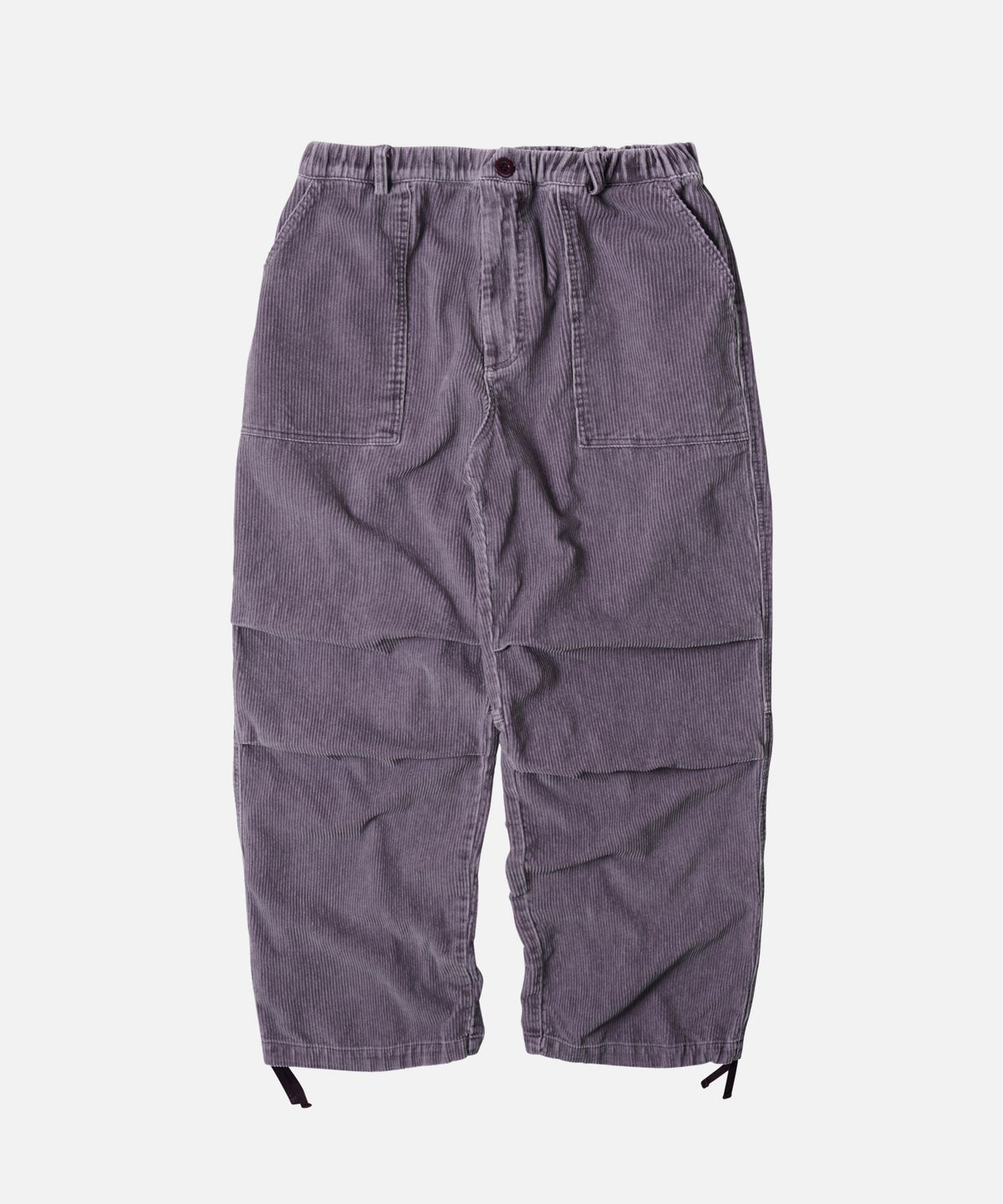 프리즘웍스(FRIZMWORKS) CORDUROY BANDING WIDE FATIGUE PANTS _ RED BEAN