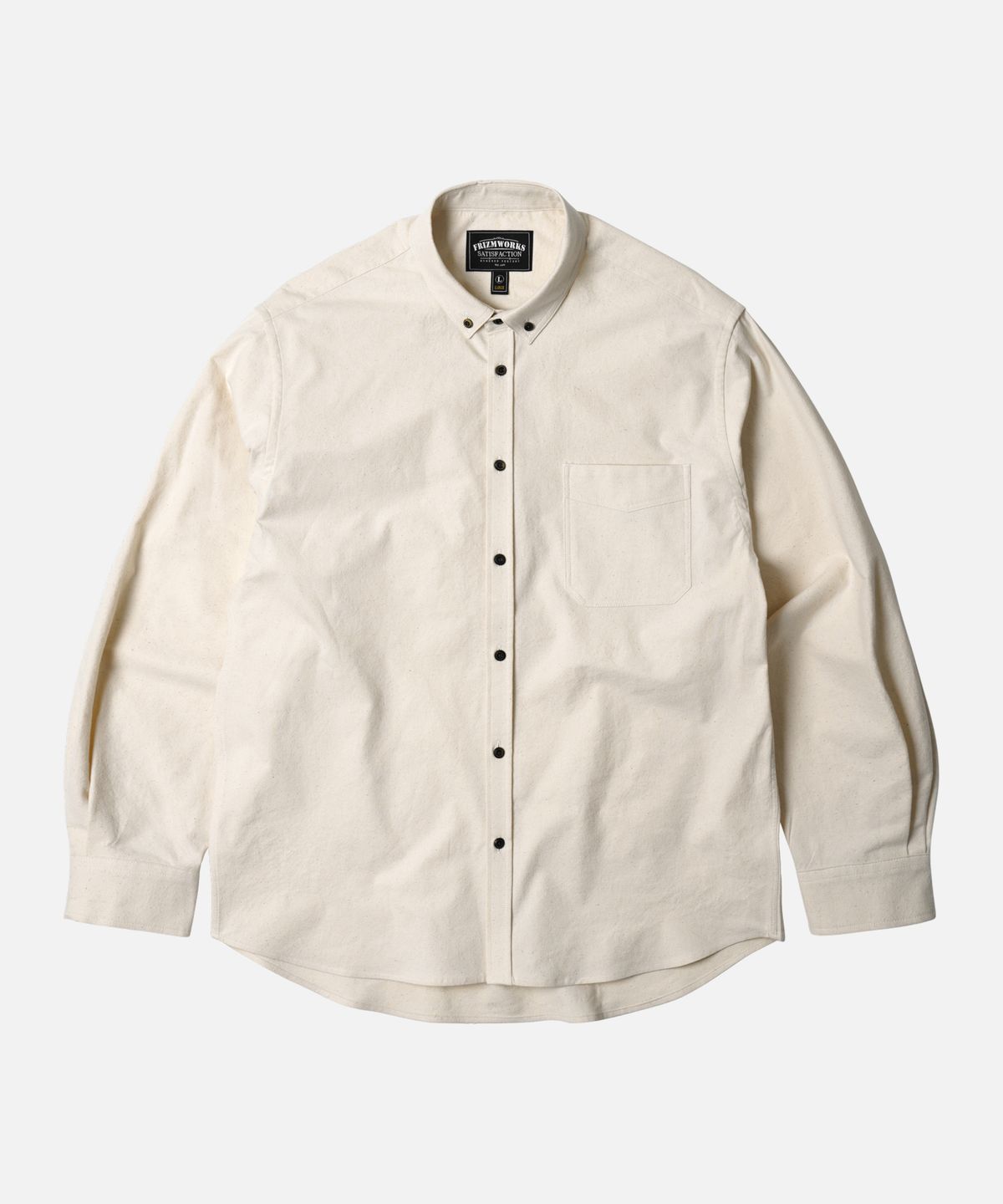 프리즘웍스(FRIZMWORKS) FLANNEL FRENCH SHIRT _ NATURAL
